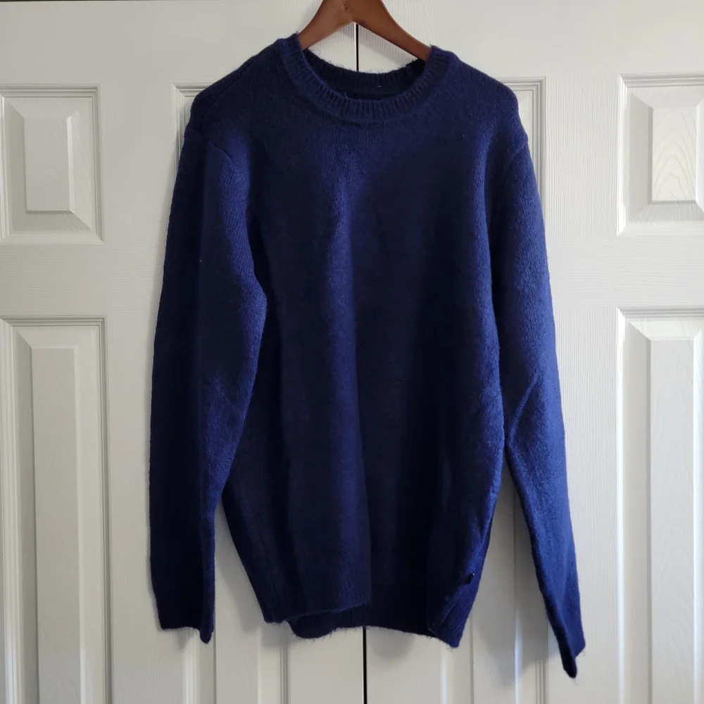 GAP Men's Crewneck Sweater, Navy Blue, Size Large